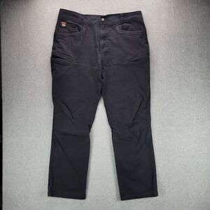 Brunt Torra Work Pants Mens 36x32 Black Utility Stretch Canvas Durable Workwear